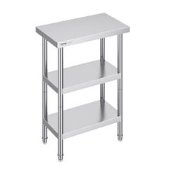 Stainless Steel Food Prep Table Commercial Kitchen Work Table 35.6x61 cm