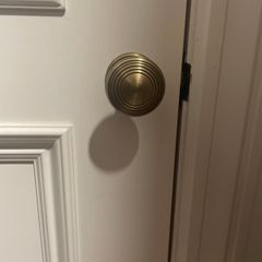 Sold brass round door knobs