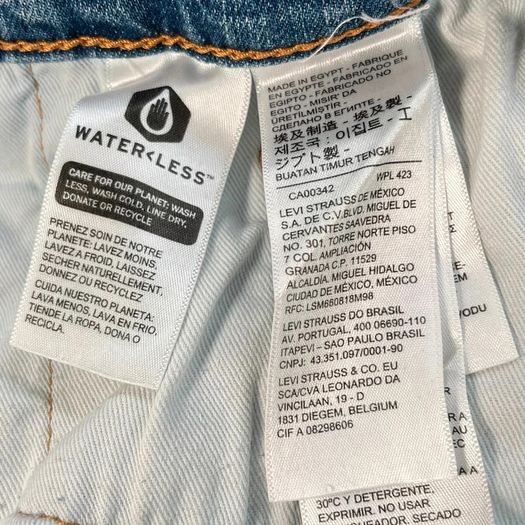Levis 502 Premium Mens Jeans Blue W38 L31 Straight - Stretch Denim- Big E