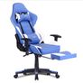 Ergonomic Gaming Chair, Computer Desk Chair Racing Design with Wide Back Cushion, Extendible Footrest in Waist Area Simply Connect to PC (Blue 1) Image 7