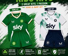 Ireland kids soccer kits bundle offer