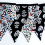 Beautiful Sugar Skulls Bunting/ Day of the Dead Bunting Image 4