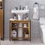 Bathroom Furniture Under Sink Cover Column Washbasin Cabinet Under Sink Sink Cabinet, Industrial Style - L60 x D30 x H60 cm Image 3