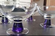 4 Crystal Dessert Bowls