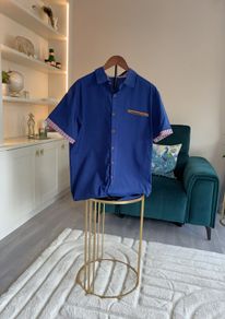 Brand-new Navy Blue Button-down Shirt