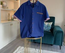Brand-new Navy Blue Button-down Shirt