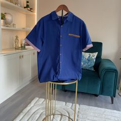 Brand-new Navy Blue Button-down Shirt