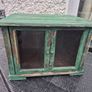 Small Vintage style  2 glass door counter  cabinet Image 9