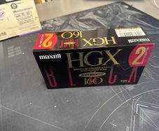 VHS 2pack Maxell HGX black 160 sealed Japan Import (free Post)