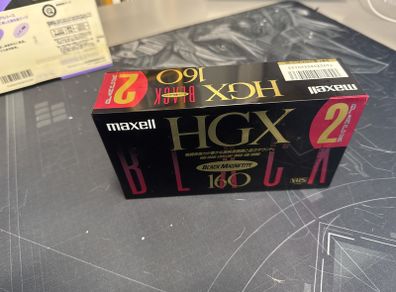 VHS 2pack Maxell HGX black 160 sealed Japan Import (free Post)