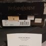 vintage 80s style YSL peep toe black painted heels worn come with original box wrapping and card .would love a new home for someone who understands good quality fashion. Image 4