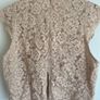 H&M peach/nude cropped lace top Image 2