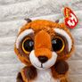 Ty Beanie Boos Rusty the Raccoon TySilk Beanie Soft Plush approx. 15 cm. Used Please see photos Image 3