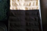 Mango Basics Black &amp; Cream Colour Block Dress  Size S
