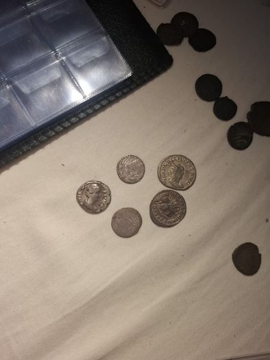 group lot of ancient silver coins