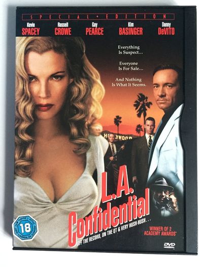 L.A. Confidential [1997] Russell Crowe, Guy Pearce, Kevin Spacey, Kim Basinger & Danny DeVitio [Movie DVD] Academy Award Winner
