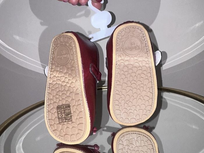 Baby Girls Wine Shoes. Size 13