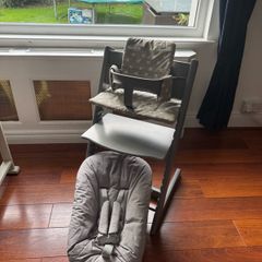 Tripp Trapp storm grey plus extras