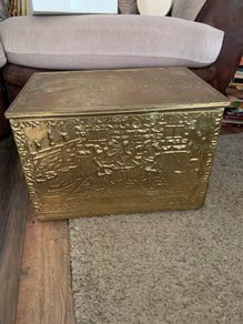Copper fireside box