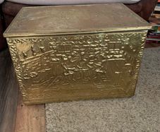Copper fireside box