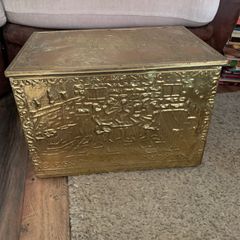 Copper fireside box