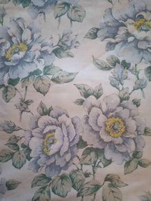 Floral fabric 2 x 64"x70"