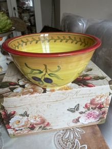 hand painted bowl