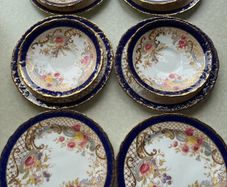 Antique 19th C5 Side Plates & 4Saucers p