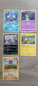 5x Featured Pokemon Singles Lot - Poliwrath Holo, Mimikyu, Vintage 1st Ed & Promos
