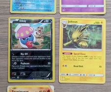 5x Featured Pokemon Singles Lot - Poliwrath Holo, Mimikyu, Vintage 1st Ed & Promos