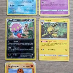 5x Featured Pokemon Singles Lot - Poliwrath Holo, Mimikyu, Vintage 1st Ed & Promos