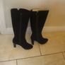 Bellissimo   talll black suede boots size 5 Image 4