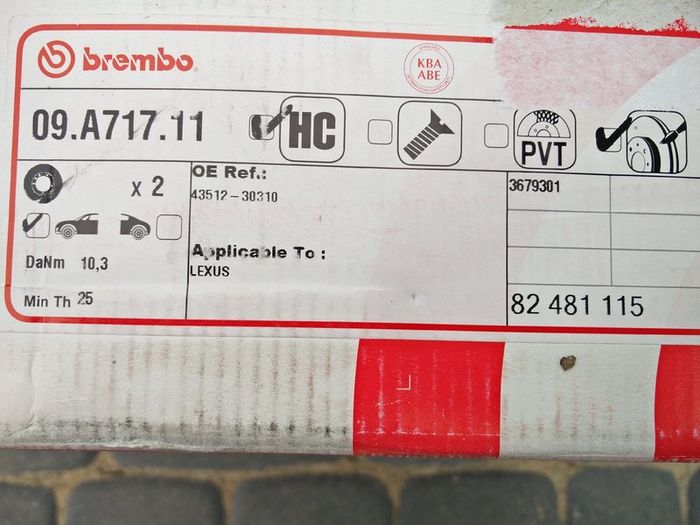 Brembo High Carbone Front Brake Discs PAIR 296mm LEXUS IS 200d 220d 250 350 300h LEXUS IS C 250