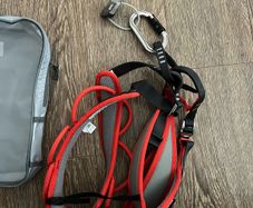 Dmm harness carabiner and petzl belay