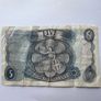 bank of england 5  pound note 1962-1966 Image 7