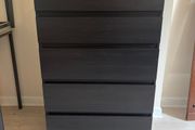 IKEA KULLEN 5-Drawer Chest in the Black-Brown finish