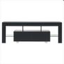 51 Inch Black Modern LED TV Stand Cabinet High Capacity TV Stand for Living Room Image 4