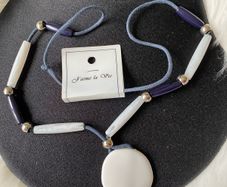 Brand new jewellery- J'aime La Vie Blue & White Necklace