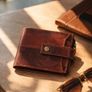 Genuine Leather Wallet Luxury Handmade RFID Secure Wallet Image 7