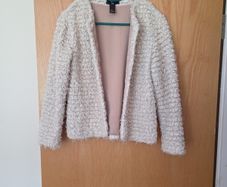 Ladies beige boucle style jacket uk 10