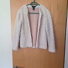 Ladies beige boucle style jacket uk 10