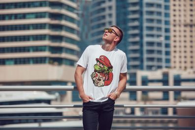 Zombie Mario Super Mario Inspired T-shirt Tee Top Shirt Great Gift Present Idea