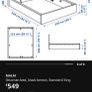 IKEA Ottoman double bed & Emma mattress Image 4