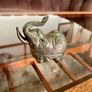 Vintage Cambodian Silvered Elephant Trinket Box Khmer Betel Nut Box Image 9