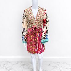 New River Island Mixed Print Mini Dress