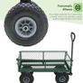 Heavy Duty Metal Green Garden Cart Utility Trolley NEW Image 2
