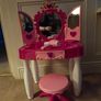 Child's chair, vanity set and barbie sound book Image 2