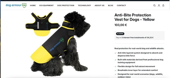 Dog protective jacket