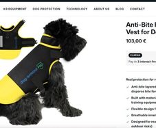 Dog protective jacket