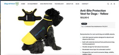 Dog protective jacket